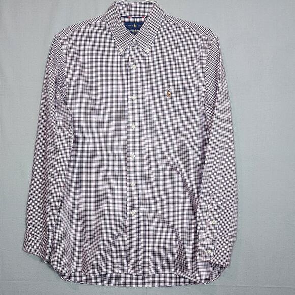 Ralph‎ Lauren Men's 100% Cotton Stretch Button Up Shirt Sz L - Picture 2 of 6